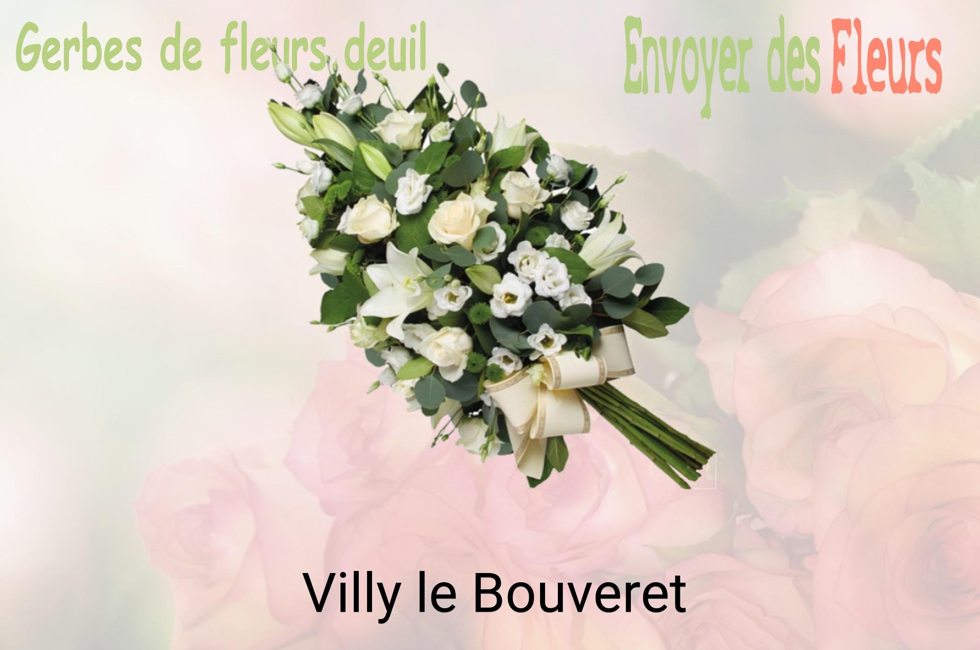 Gerbe de fleurs de deuil livrée à Villy-le-Bouveret